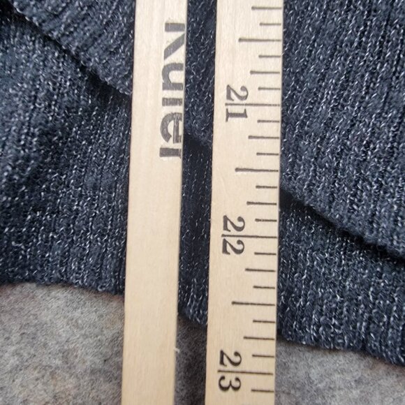 Free People Waffle Knit Wrap Hem Sweater Women’s Small Blue Cotton Blend - Picture 10 of 10